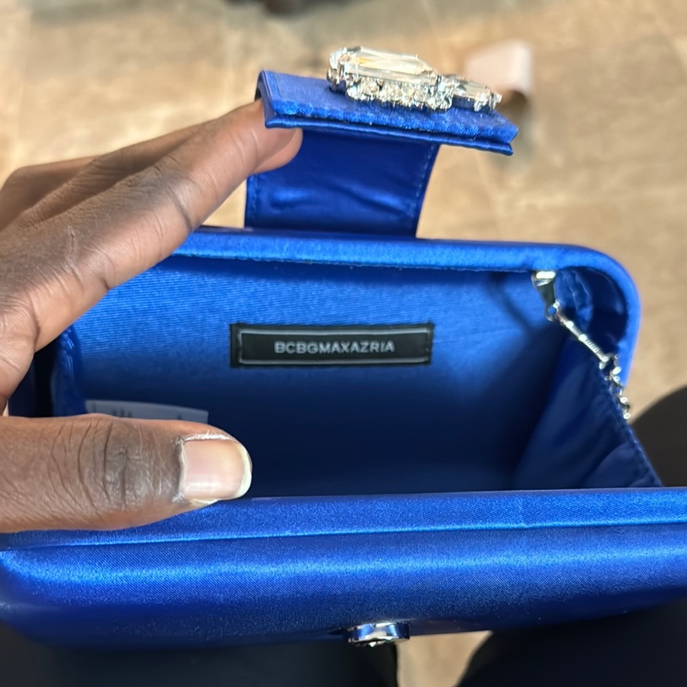 BCBGMaxAzria Blue Clutch